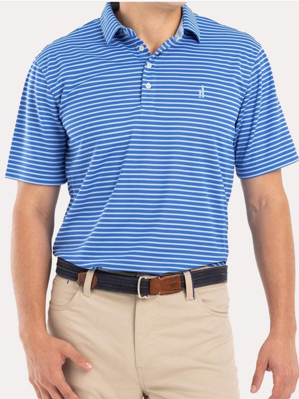 JOHNNIE-O Linus Dual Striped Prep-Formance Polo sz M